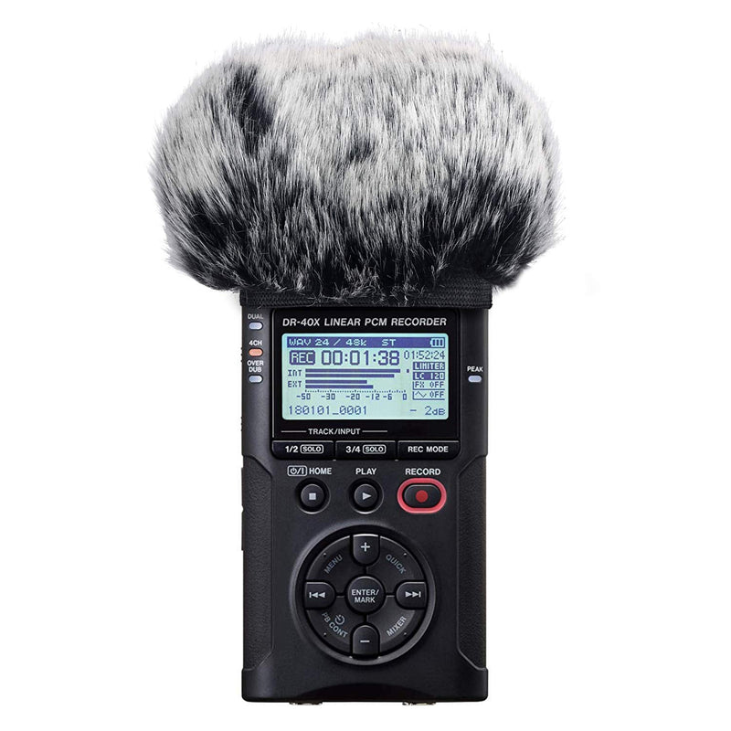  [AUSTRALIA] - Microphone Windscreen For Tascam DR-40X DR40X Mic Recorders,Furry Tascam Windscreen Cover by SUNMON