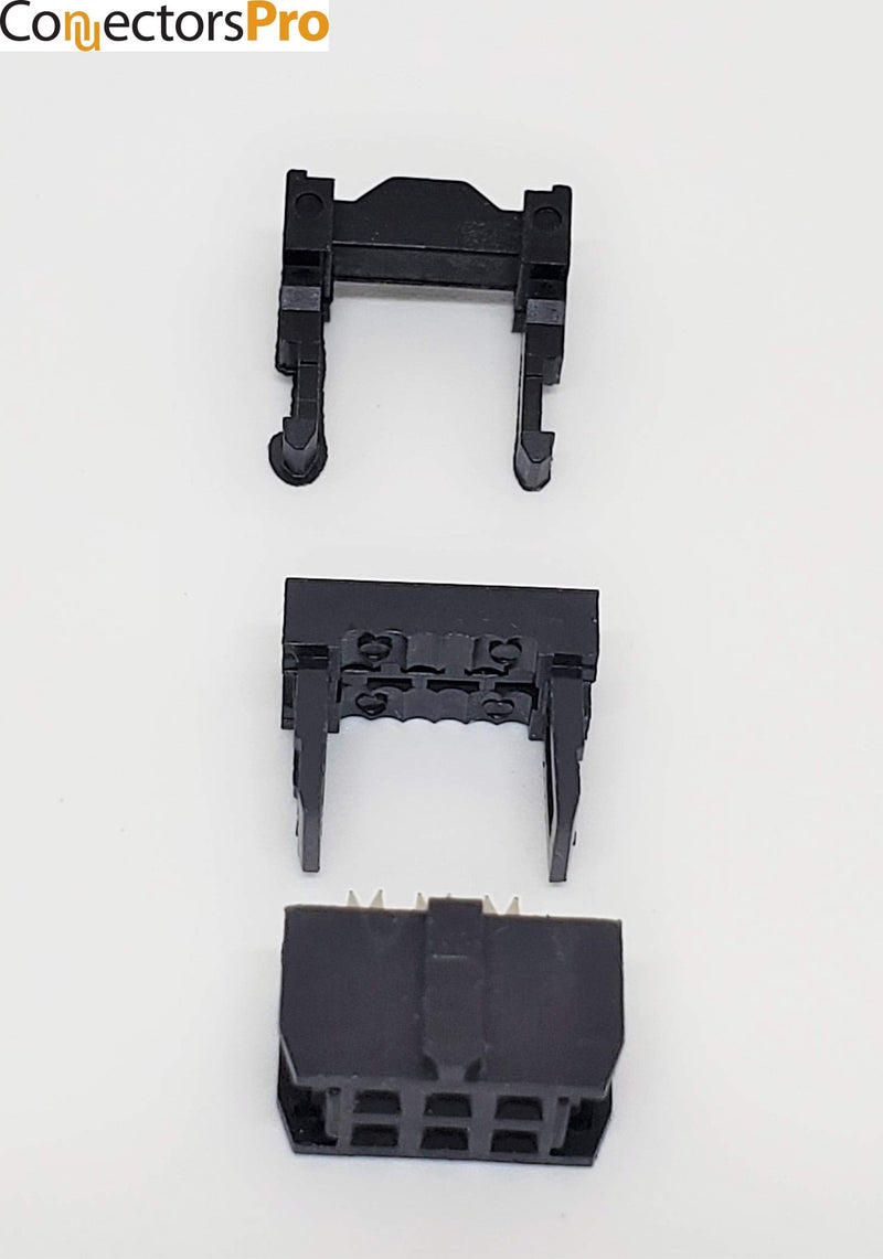  [AUSTRALIA] - Pc Accessories - Connectors Pro 25-Pack IDC 2X3 6 Pins Dual Row Sockets for Flat Ribbon Cable, 6P 2.54mm 0.1" FC Female Connectors for 0.05" Pitch Flat Ribbon Cable