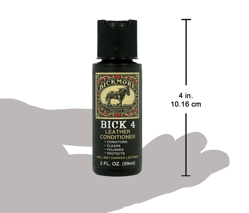 Bickmore Bick 4 Leather Conditioner 2oz - Best Since 1882 - Cleaner & Conditioner - Restore Polish & Protect All Smooth Finished Leathers 2 oz - LeoForward Australia
