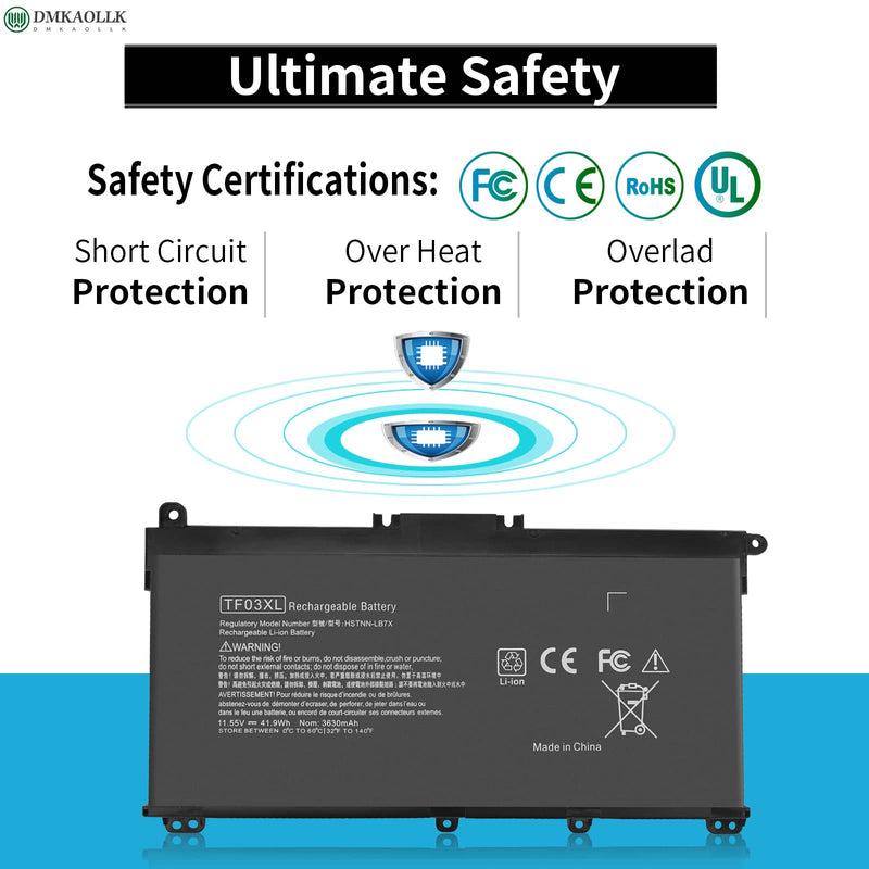  [AUSTRALIA] - TF03XL for HP Battery 920070-855,TF03XL Battery for HP Pavilion 15-cc1xx 15-cc5xx 15-cc0xx 15-cc665cl 15-cc563st 15-cc123cl 15-cd0xx 14-bf,TF03041 Battery for HP Pavilion X360 14m-cd0xxx 14m-cd0001dx