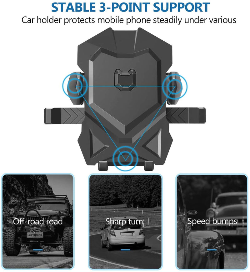 Phone Holder for Car,Universal Long Neck Car Mount Holder Compatible with iPhone Xs XS Max XR X 8 8 Plus 7 7 Plus S10 S9 S8 S7 S6 LG and More - LeoForward Australia