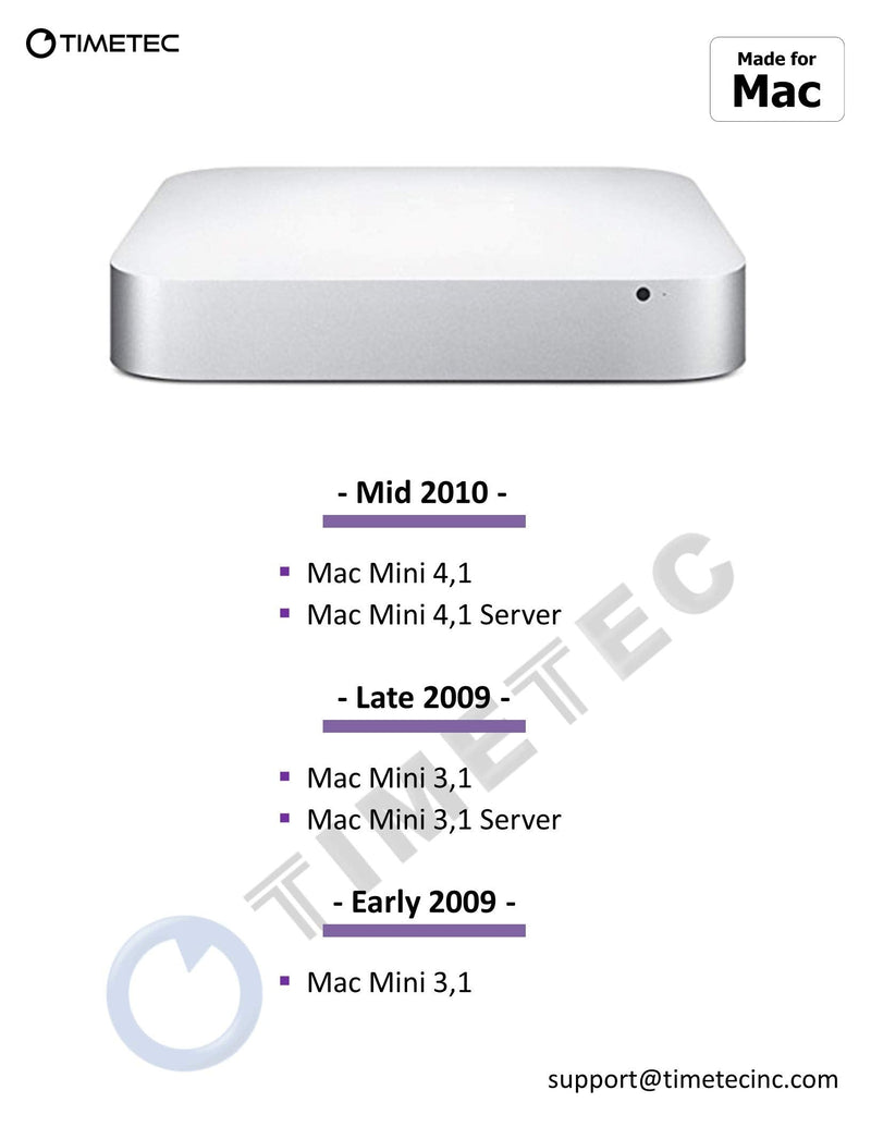  [AUSTRALIA] - Timetec 8GB KIT(2x4GB) Compatible for Apple DDR3 1067MHz / 1066MHz PC3-8500 CL7 for Mac Book, Mac Book Pro, iMac, Mac Mini (Late 2008, Early/Mid/Late 2009, Mid 2010) SODIMM Memory MAC RAM Upgrade