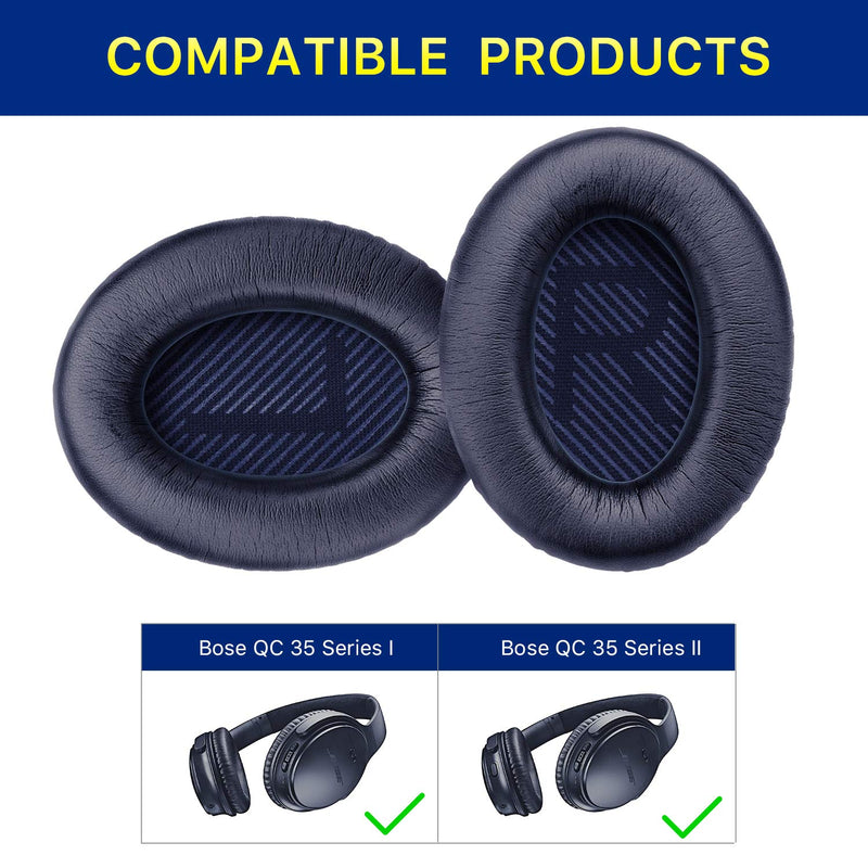  [AUSTRALIA] - YOCOWOCO Ear Pads Cushions for Bose QC35/ QC35II Headphones, Comfortable Replacement Earpads Compatible with Bose QuietComfort 35 and Quiet Comfort 35 II Over-Ear Headset Midnight Blue
