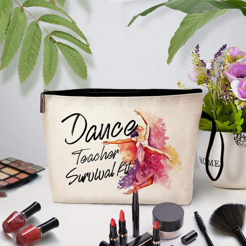  [AUSTRALIA] - ZHANTUONE Dance Teacher Survival Kit Cosmetic Bag，Dance Teacher Gift，Dance Teacher Appreciation Gifts，Dancer Gift，Gift for Dance Instructors，Dance Teacher Birthday Gift