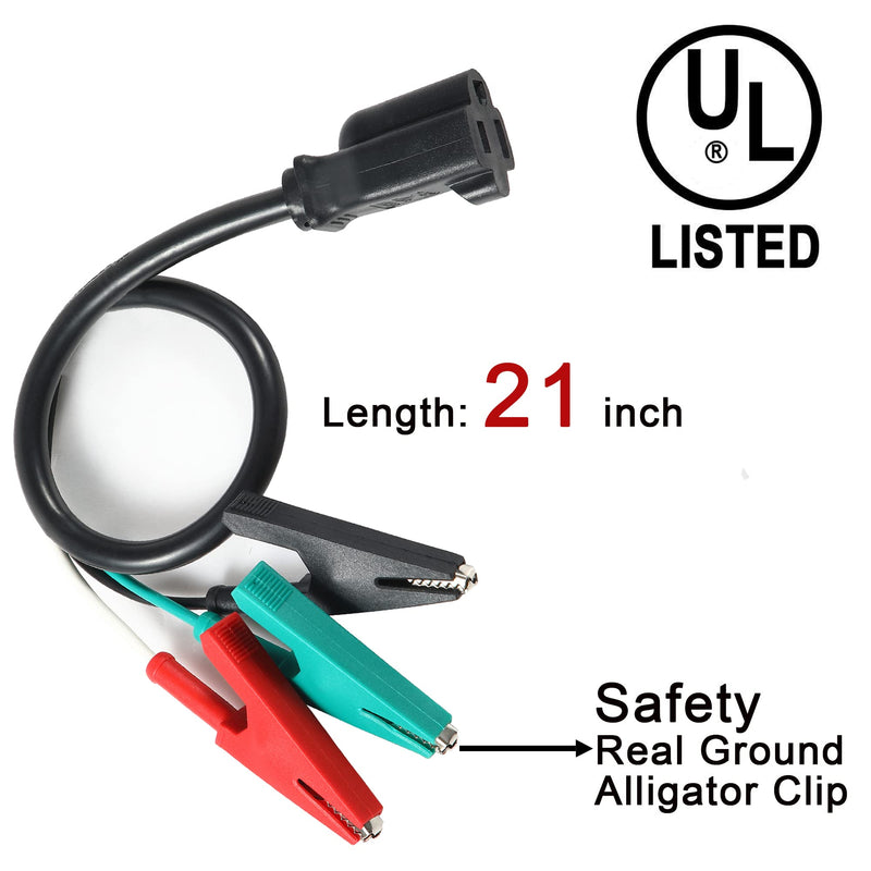  [AUSTRALIA] - HVAC Adaptor Cord:Heavy Adaptor Cord Compatible with Yellow Jacket 69522 HVAC Tools Clearance and Equipment Circuit Breaker Finder Curcuit Finder Accessory Kit Compatible with RT250, ET300 ET310