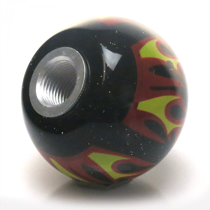  [AUSTRALIA] - American Shifter 294541 Shift Knob (Fearless Death or Glory Black Flame Metal Flake with M16 x 1.5 Insert)