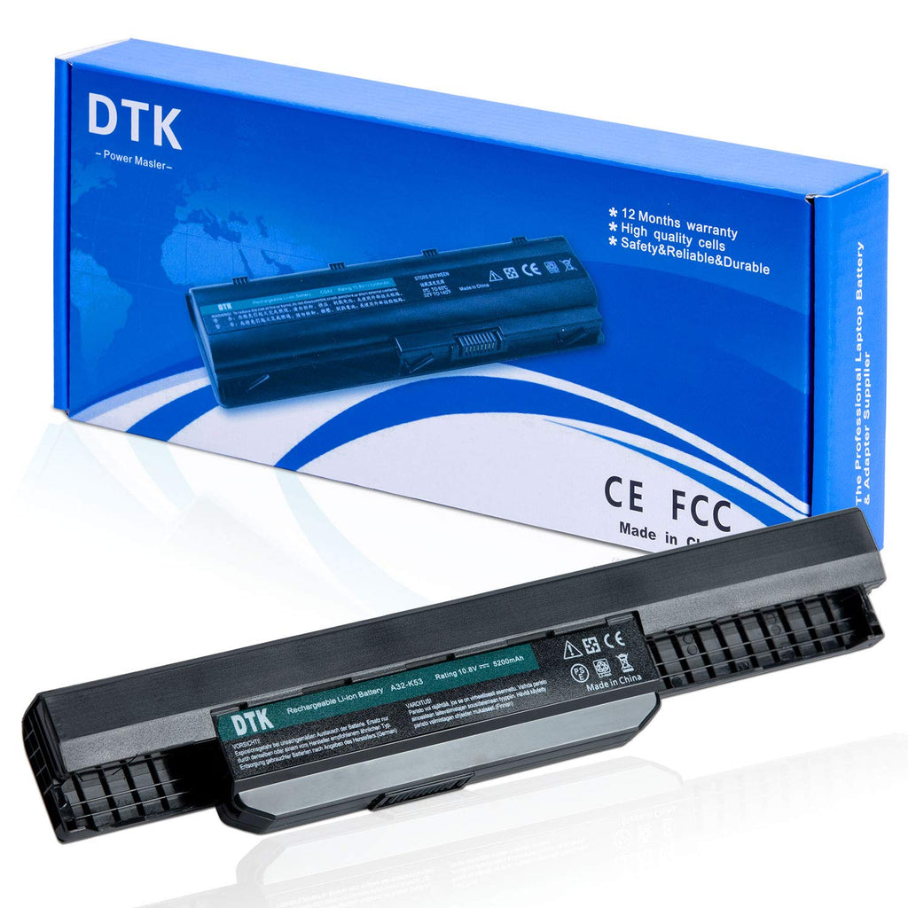  [AUSTRALIA] - DTK A32-K53 A41-K53 A42-K53 Laptop Battery Replacement for ASUS X54C A53E A53S X54C X54L K43S K53E Notebook 10.8V 5200mAh 6-Cell