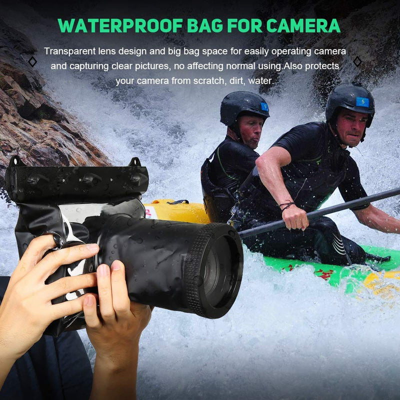  [AUSTRALIA] - DSLR Camera Underwater Housing Bag, Universal Camera Waterproof Pouch Case Protector Cover for Canon for Nikon for Sony DSLR Cameras