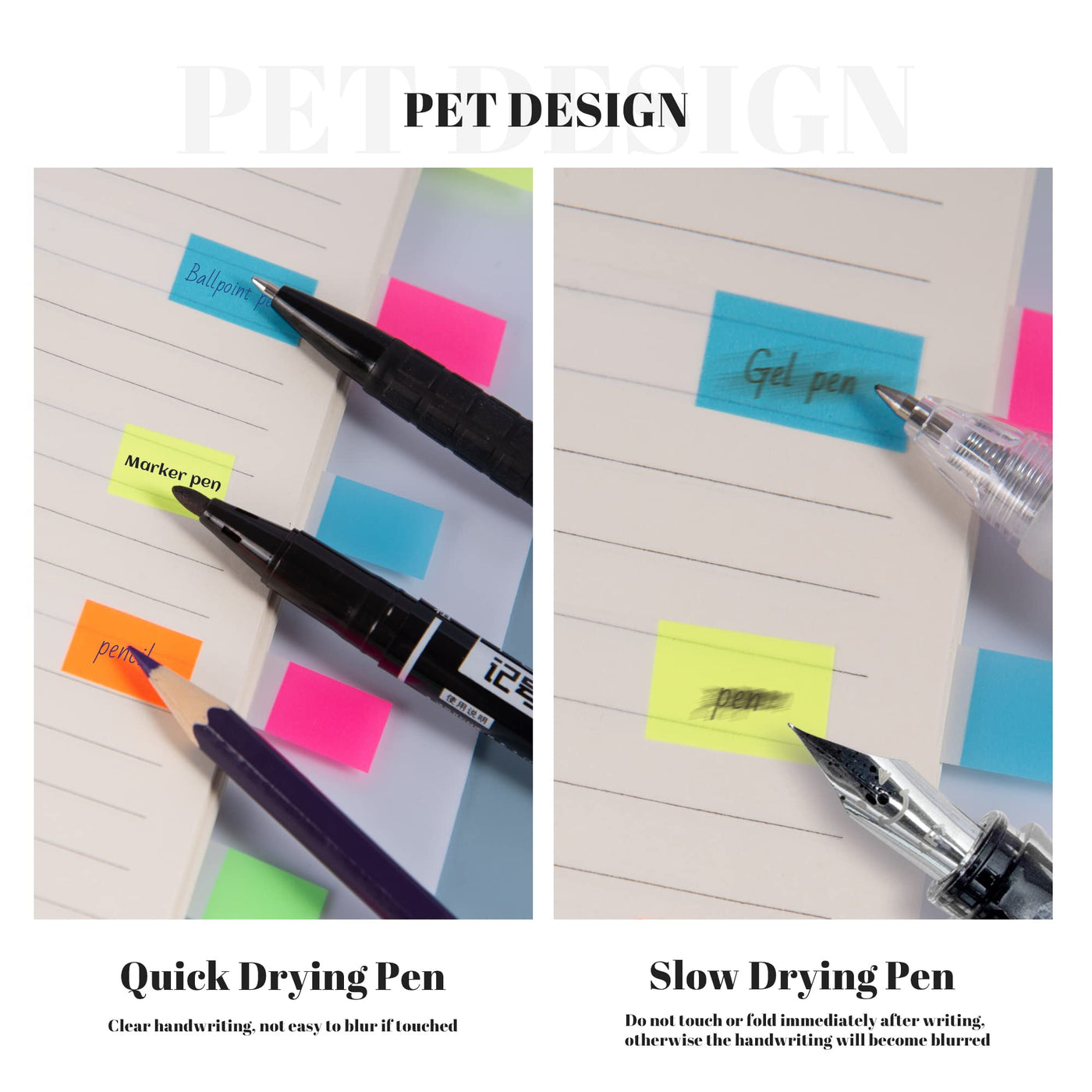 Transparent Sticky Notes, Page Markers, Book Tabs, Sticky Note Tabs, Sticky Tabs, Page Tabs, Label Stickers, Pop Up Index Tabs, Tabs Flags Stickers