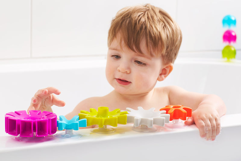  [AUSTRALIA] - Boon Cogs Water Gears Bath Toys Set (Pack of 5) Pink