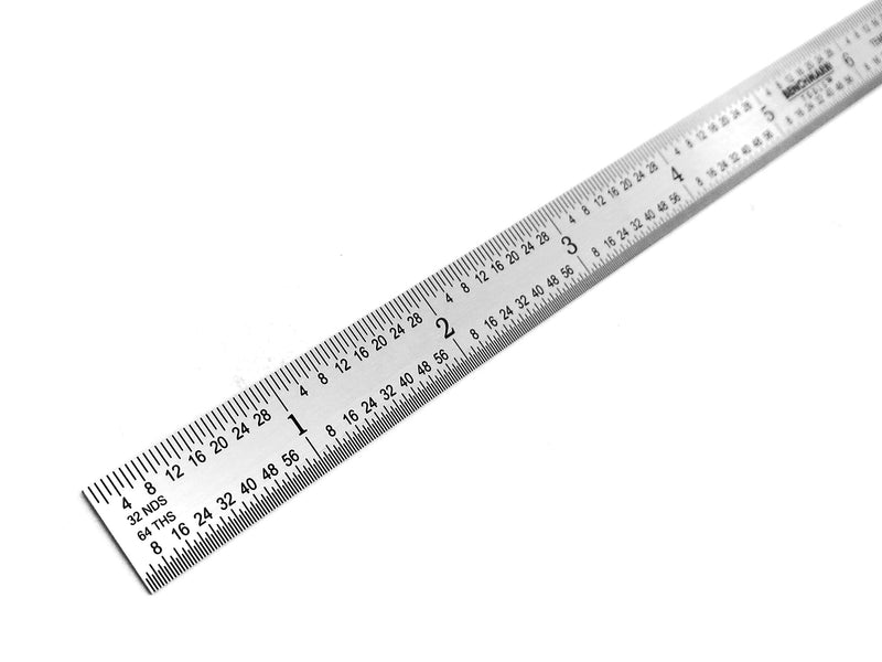  [AUSTRALIA] - Benchmark Tools 466668 Flexible 12 Inch 5R Machinist Rule with 1/10, 1/100, 1/32 and 1/64 Markings Tempered Stainless Steel with Brushed Finish Conforms to EEC-1 Accuracy Standards (1)