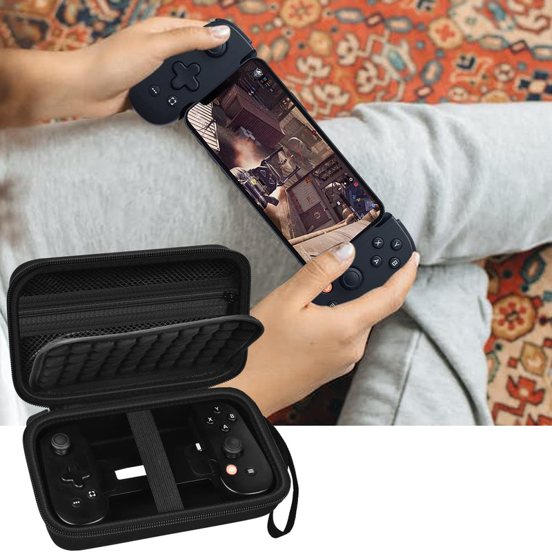  [AUSTRALIA] - Againmore Case Compatible with BACKBONE One Mobile Gaming Controller, Handheld Gaming Console Carrying Storage Box for Power Bank, Charging Cable and Accessories-Bag Only