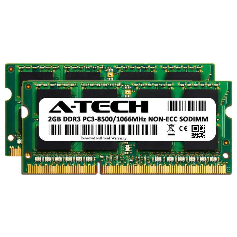  [AUSTRALIA] - A-Tech for Apple 4GB Kit (2X 2GB) DDR3 1067MHz / 1066MHz PC3-8500 SODIMM Memory RAM Upgrade for MacBook, MacBook Pro, iMac, Mac Mini - (Late 2008, Early 2009, Mid 2009, Late 2009, Mid 2010) Models