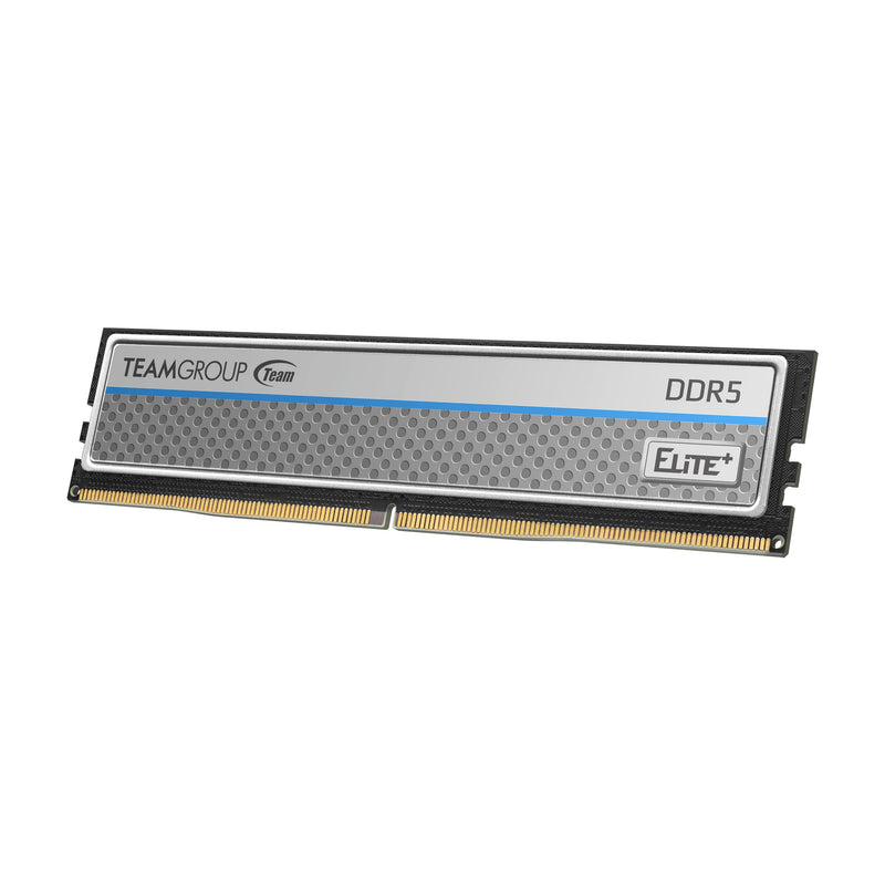  [AUSTRALIA] - TEAMGROUP Elite Plus DDR5 16GB 4800MHz PC5-38400 CL40 Unbuffered Non-ECC 1.1V UDIMM 288 Pin Desktop Memory Module Ram (Silver) - TPSD516G4800HC4001 4800MHz CL40-40-40-77 Silver