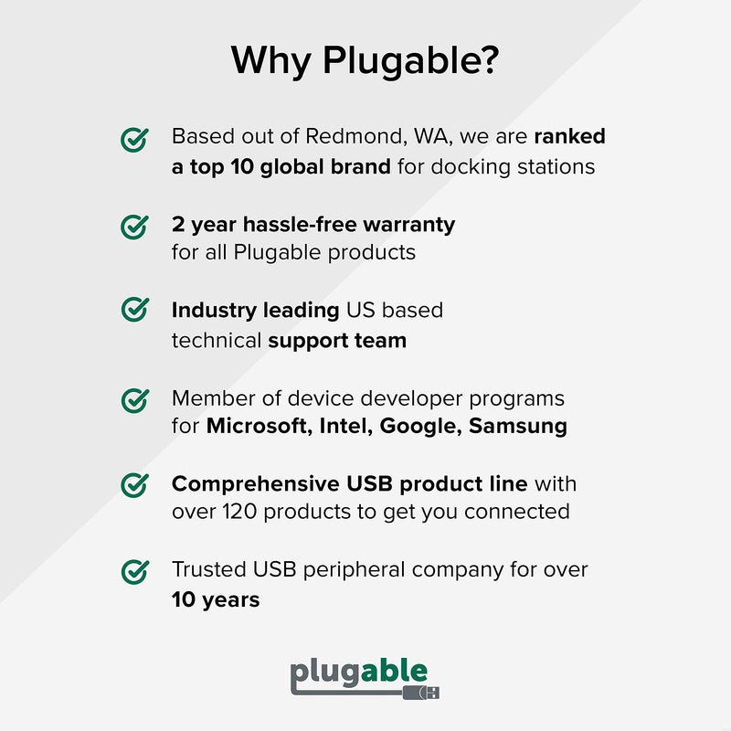  [AUSTRALIA] - Plugable 2.5G USB C and USB to Ethernet Adapter, 2-in-1 Adapter Compatible with USB-C Thunderbolt 3 or USB 3.0, USB-C to RJ45 2.5 Gigabit LAN Ethernet, Compatible with Mac and Windows