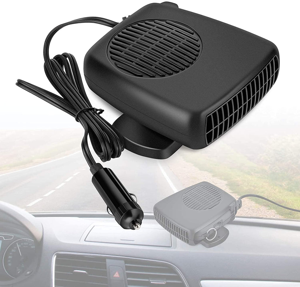  [AUSTRALIA] - Car Heater, Anti-Fog 200W 12V Plug in Cigarette Lighter Portable Auto Heater Fan 2 in 1 Heating/Cooling Mini Car Heater Defroster with Ergonomic Handle Windshield Defogger Defroster style 2