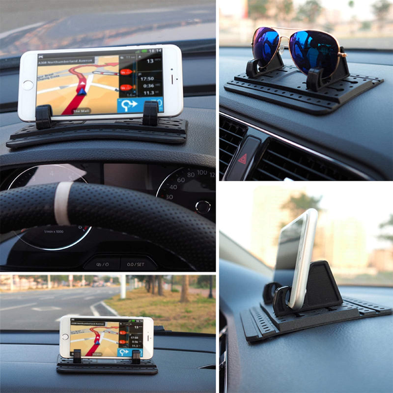  [AUSTRALIA] - Cell Phone Holder for Car, AONKEY Dashboard Car Pad Mat Vehicle GPS Mount Universal Fit All Smartphones, Compatible iPhone Xs/XS Max XR X 6S 7/8 Plus, Galaxy Note 9/8 S8/S9/S10 Plus J7 J3, Pixel 3 XL