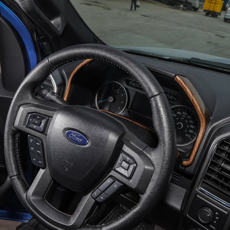  [AUSTRALIA] - Voodonala Wood Grain Dashboard Trim for 2015 2016 2017 2018 Ford F150 F250 F350 Super Duty