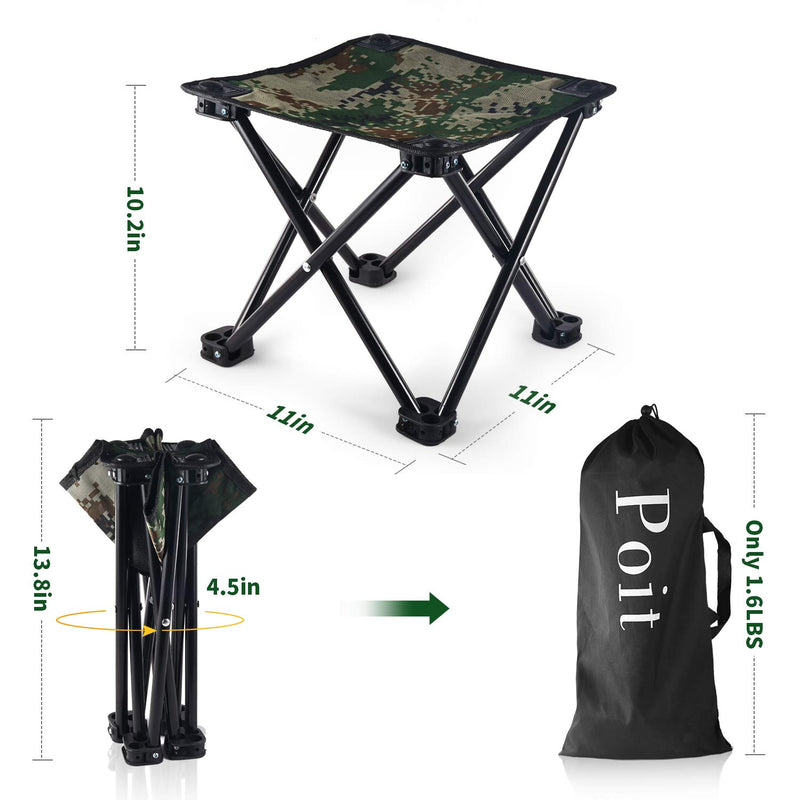  [AUSTRALIA] - Poit Mini Folding Camping Stool Fishing Chair