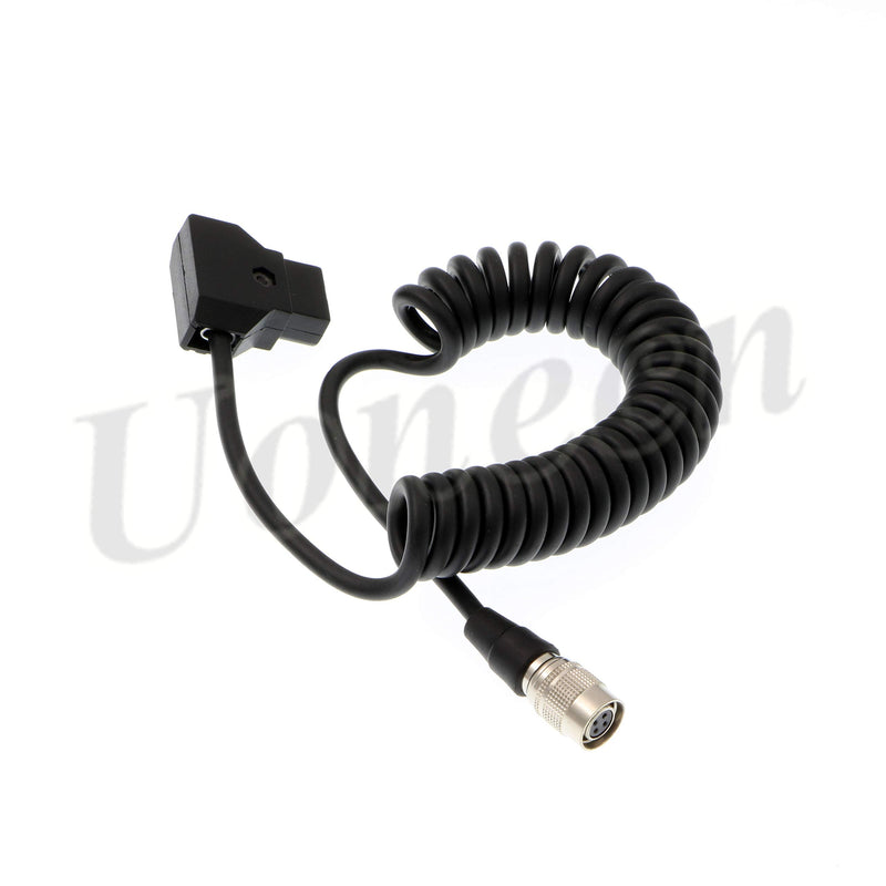  [AUSTRALIA] - Uonecn Power Spring Cable for SmallHD AC7 OLED DP7 Monitor Hirose 4 Pin Female to D-tap