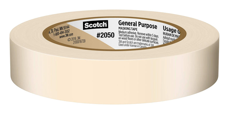  [AUSTRALIA] - Scotch 2050-24AP Masking Tape, 0.94" Width, Tan General Purpose