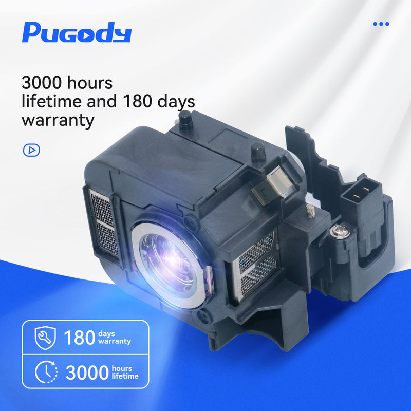  [AUSTRALIA] - Pugody ELPLP50/V13H010L50 Replacement Projector Lamp Bulb for Epson Powerlite 825 825+ 826W 826W+ 84 84+ 85 85+ EB-824 824H 825H 826WH 84 84E 84I 85H D290 EMP-825 84HE H294B H295A B H296A H297A H353B