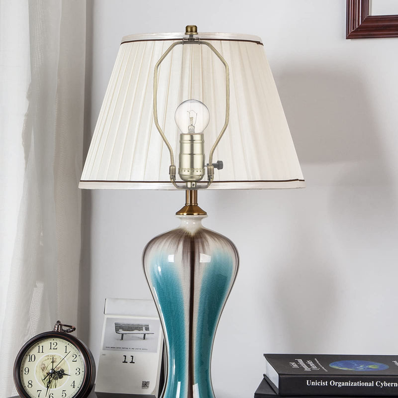  [AUSTRALIA] - Canomo Solid Metal Lamp Finials Caps tapped 1/4-27 for Lamp Shade Holder Harp, 1/2 Inch Tall, Antique Brass