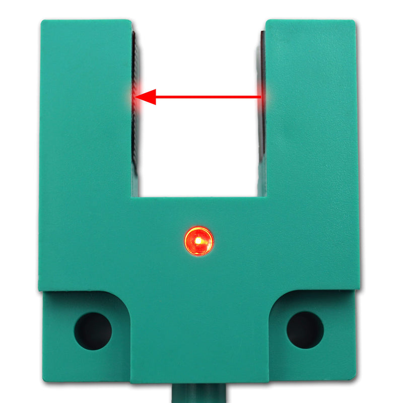  [AUSTRALIA] - Fork light barrier 6 to 36 volts NO NPN detection range 15mm U-light barrier light sensor (15mm - NPN NO) 15mm - NPN NO