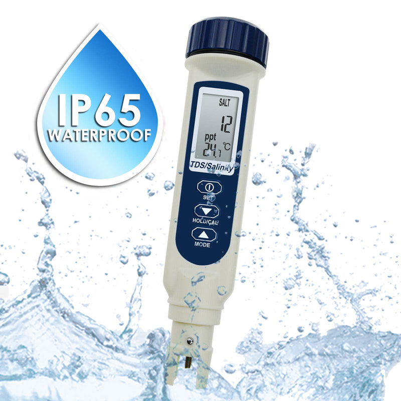 Portable Digital High Accuracy 3-in-1 (TDS/Salinity/Temperature) Water Quality Meter Salinity&TDS Meter - LeoForward Australia