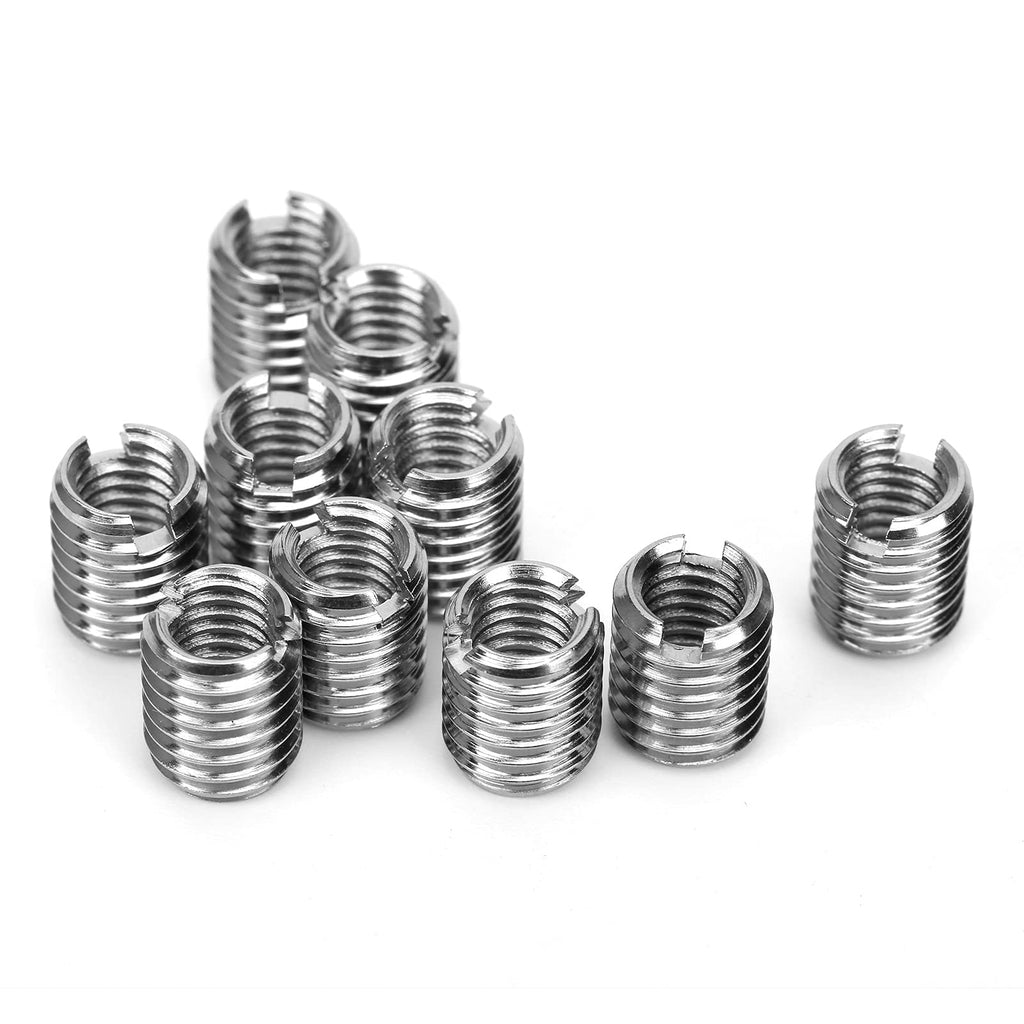  [AUSTRALIA] - 10Pcs Thread Inserts 304 Stainless Steel Assorted Wire Thread Inserts Kit Metric M8 Helicoil Type Wire Screw Sleeve Assortment