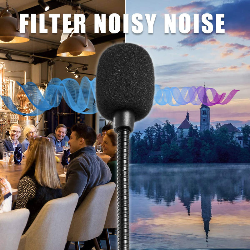  [AUSTRALIA] - Paladou 3.5MM PC Microphone, Professional Recording Condenser Microphone Compatible with PC, Laptop, iPhone, iPad, Singing,Voice Recording,YouTube,Skype,Gaming(3.5mm PC Microphone Plug and Play)