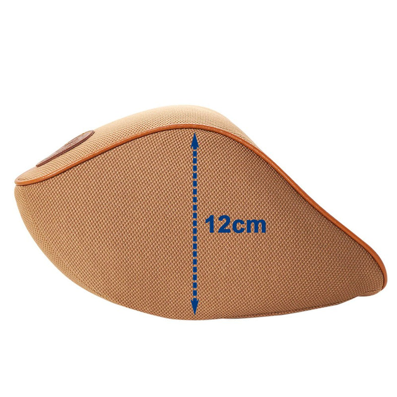  [AUSTRALIA] - LOCEN Memory Foam Car Cushion Neck Support Travel Pillow Fits Car Home Office Chair - Comfort Breathable Mesh - Coffee