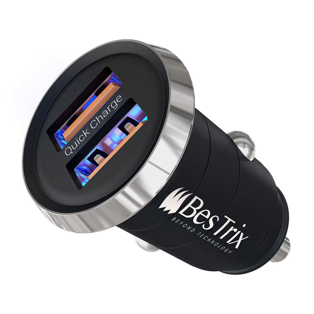  [AUSTRALIA] - Bestrix Car Charger, Dual Port USB Quick Charge 4.0, 5A/30W Fast Charging, Car USB Charger Adapter, Compatible with Any iPhone14 13 12 /iPad/Samsung Galaxy S22 S21 S20 S10 S9 S8 Note LG Nexus