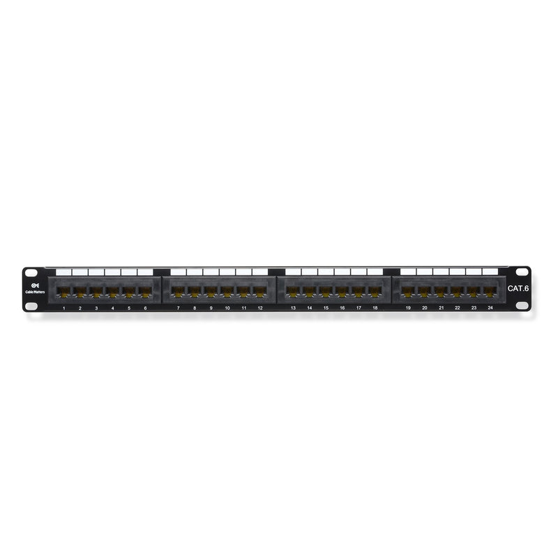 Cable Matters UL Listed Rackmount or Wall Mount 24 Port Network Patch Panel (Cat6 Patch Panel / RJ45 Patch Panel) - LeoForward Australia