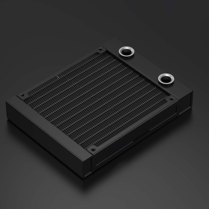  [AUSTRALIA] - Clyxgs Water Cooling Radiator, G1/4 Thread Heat Row Radiator 12 Pipe Aluminum Heat Exchanger Radiator for PC CPU Computer Water Cool System DC12V 120mm