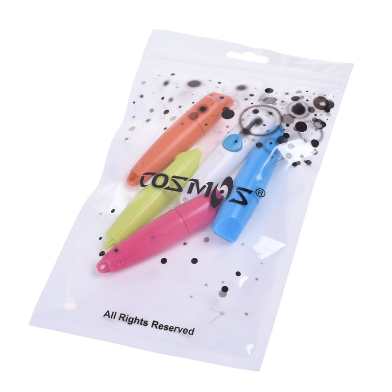  [AUSTRALIA] - Cosmos Pack of 5 Mini Retractable Utility Knife Box Cutter Letter Opener, Random Color