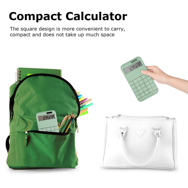  [AUSTRALIA] - EooCoo Basic Standard Calculator 12 Digit Desktop Calculator with Large LCD Display for Office, School, Home & Business Use, Modern Design - Green