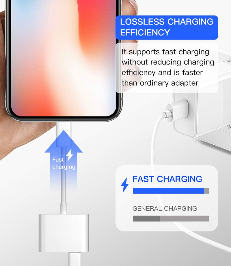  [AUSTRALIA] - Compatible for Lightning Male to USB Female Adapter OTG and Charging Port,Charger Cable Compatible with iPhone 11 12Mini max pro xs xr x for Ipad air Splitter Camera,Memory Card Reader,Mouse,Hub,MIDI