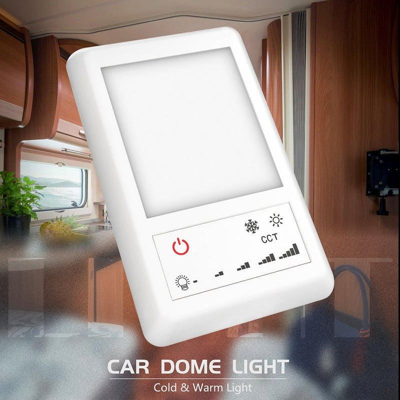  [AUSTRALIA] - Jtron LED RV Dome Single Light, 12V DC Interior Light with 5-Model Lighting Switch Perfect Interior Replacement 24V Lighting for RVs,Motorhomes,Campers,5th Wheels,Trailers (Single)