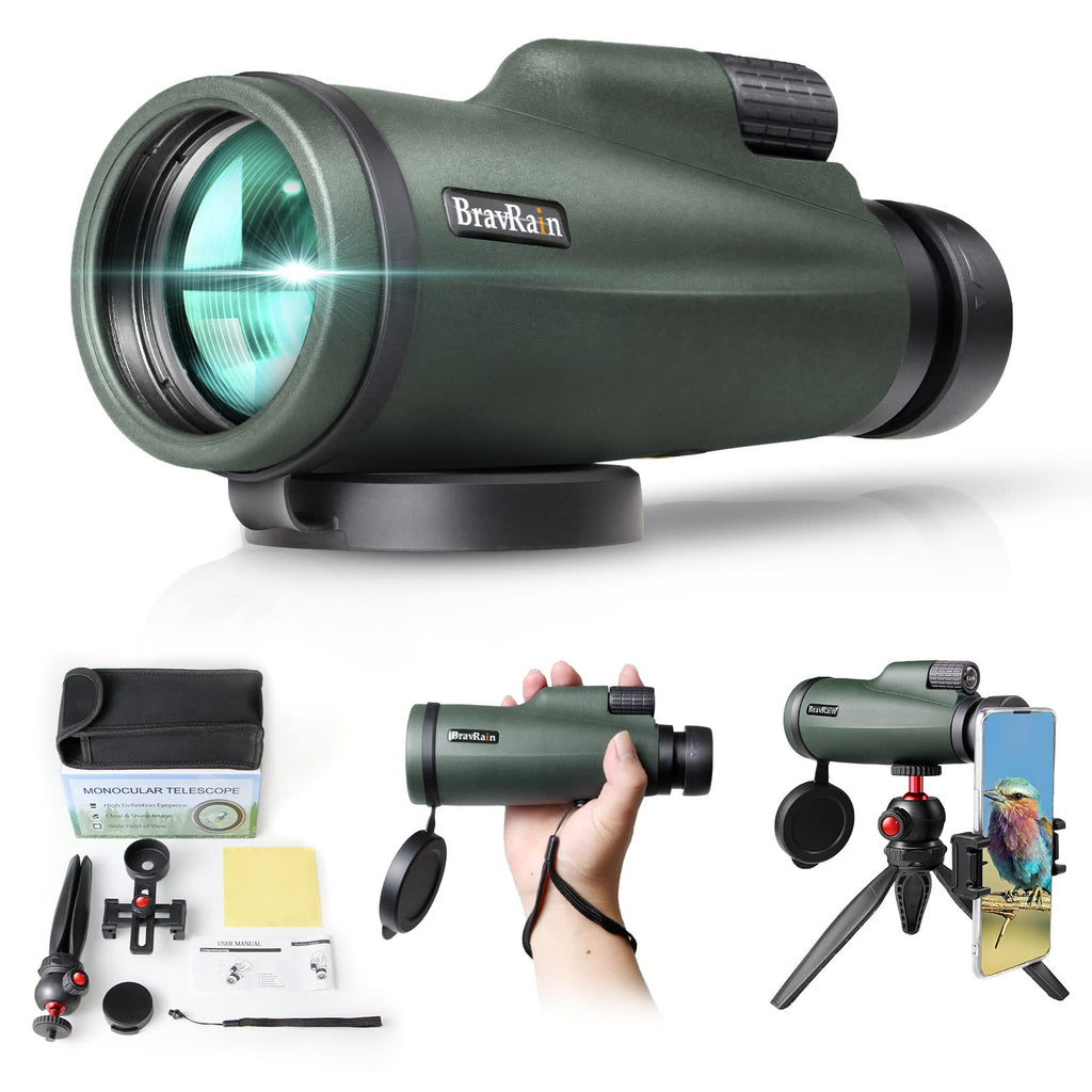  [AUSTRALIA] - 12x56 Monocular Telescope for Smartphone - Monoculars for Adults High Powered High Definition with Phone Adapter Tripod Clear Low Light Night Vision Telescopes for Hiking Hunting Bird Watching Camping