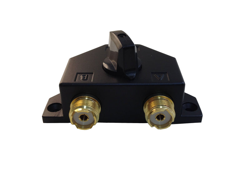  [AUSTRALIA] - Anteenna TW-102 2 Position Coaxial Switch for 144/440MHz HAM CB or HF/VHF/UHF Radio UHF Female (SO-239) Connector Plated Golden