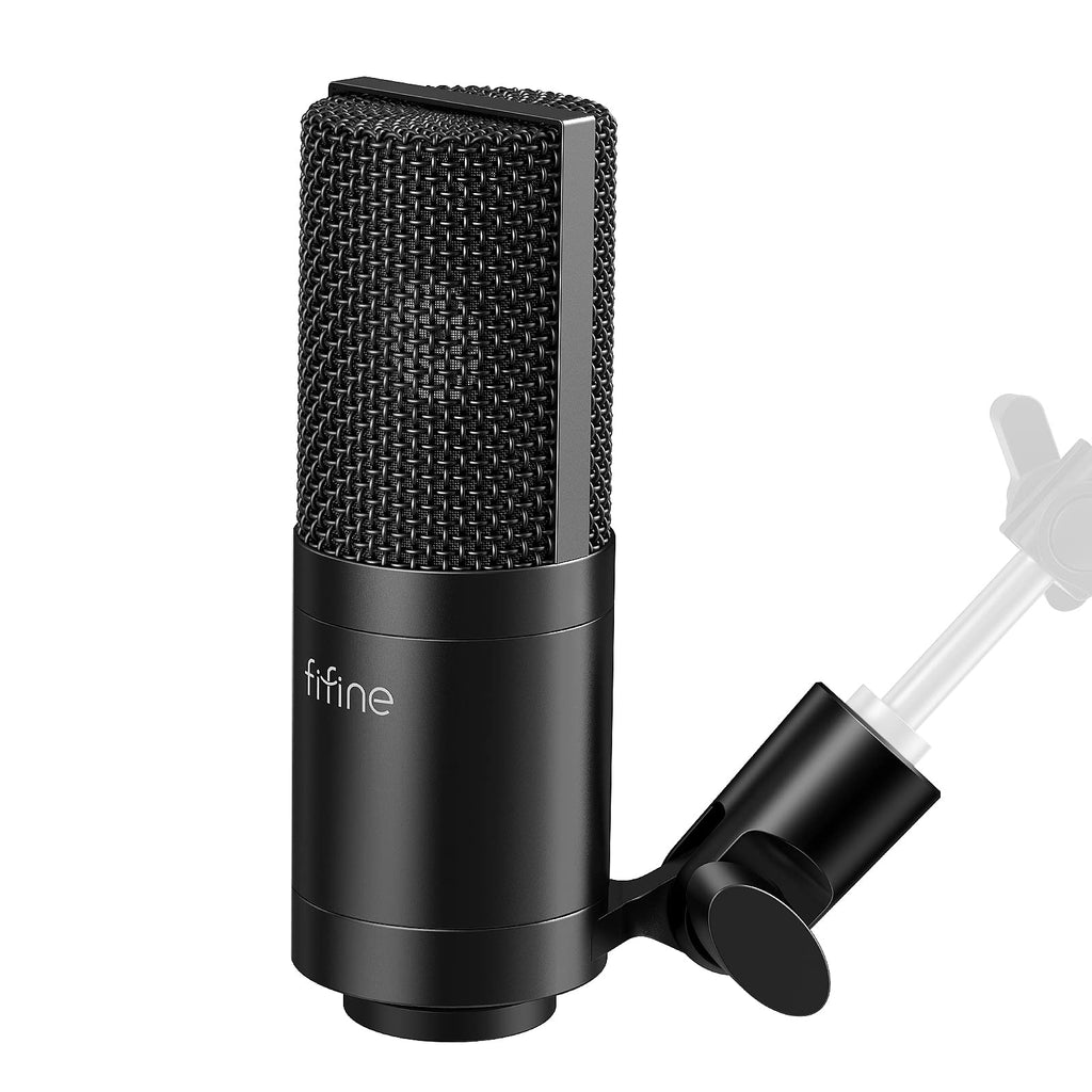  [AUSTRALIA] - FIFINE XLR Microphone, Condenser Podcast Mic for Recording, Vocal, Voice-Over Streaming, Podcast, Singing, Cardioid Studio Microphone, Metal Material, Black-K669C