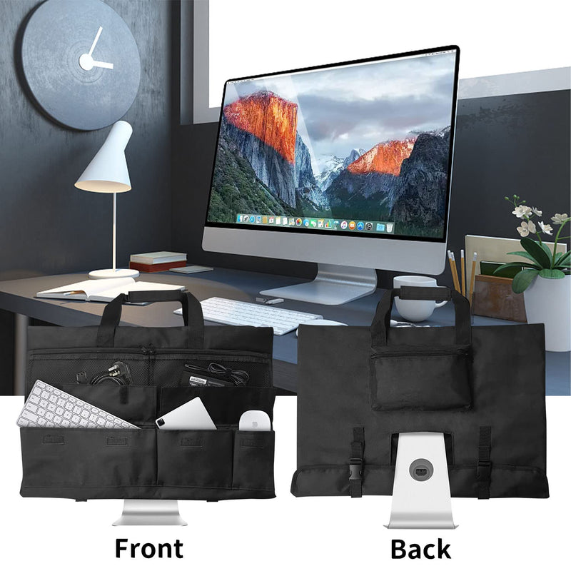  [AUSTRALIA] - Boczif Monitor Carrying Case, Protective Monitor Travel Bag for 24'' iMac Desktop Computer and LCD Screens, Desktop Storage Bag for iMac Monitor Dust Cover with Carry Handle and Pockets