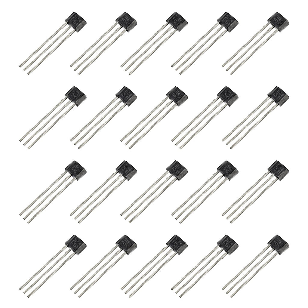  [AUSTRALIA] - EPLZON A3144 Linear Hall Effect Sensor 3 Pin Magnetic Detector for Arduino (Pack of 20)