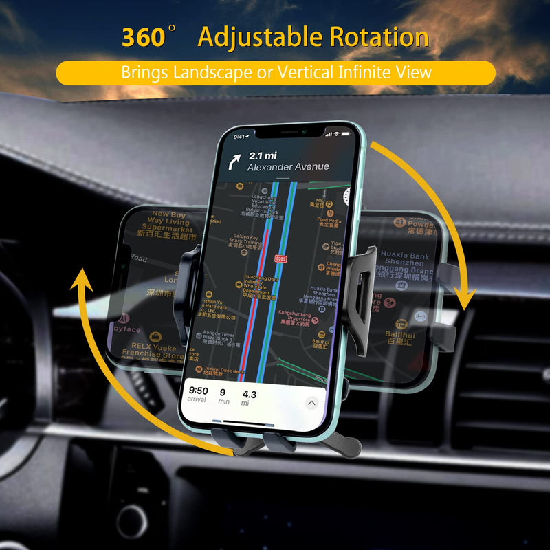  [AUSTRALIA] - Lopnord Air Vent Phone Holder for car Compatible with iPhone 14 13 12 11 Pro Max Mini Plus, Universal Air Vent Cell Phone Mount with Adjustable Clip for Cars Compatible with Samsung Galaxy S22+ S21