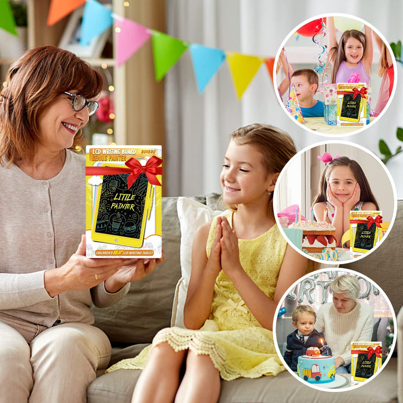  [AUSTRALIA] - LCD Writing Tablet Doodle Board, Colorful Drawing Pad, Electronic Drawing Tablet, Drawing Pads,Travel Gifts for Kids Ages 3 4 5 6 7 8 Year Old Girls Boys (10.5 inch, Orange+Yellow) 10.5 inch Orange&Yellow