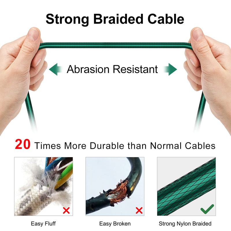 [AUSTRALIA] - XLR Cable 15ft, NUOSIYA Braided XLR Microphone Cable, XLR Male to Female Balanced Cable Gold Plated 3Pin, XLR to XLR Cable 22AWG Copper Wire, XLR Mic Audio Patch Cord, XLR Speaker Cable for Mixer, DMX 15 Feet 1 pack&Nylon Braided