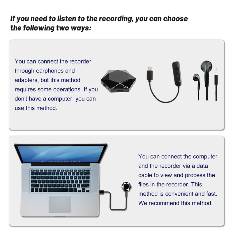  [AUSTRALIA] - Mini Voice Recorder,Digital Audio Recorder,Small Listening Device,Necklace Shape,STTWUNAKE