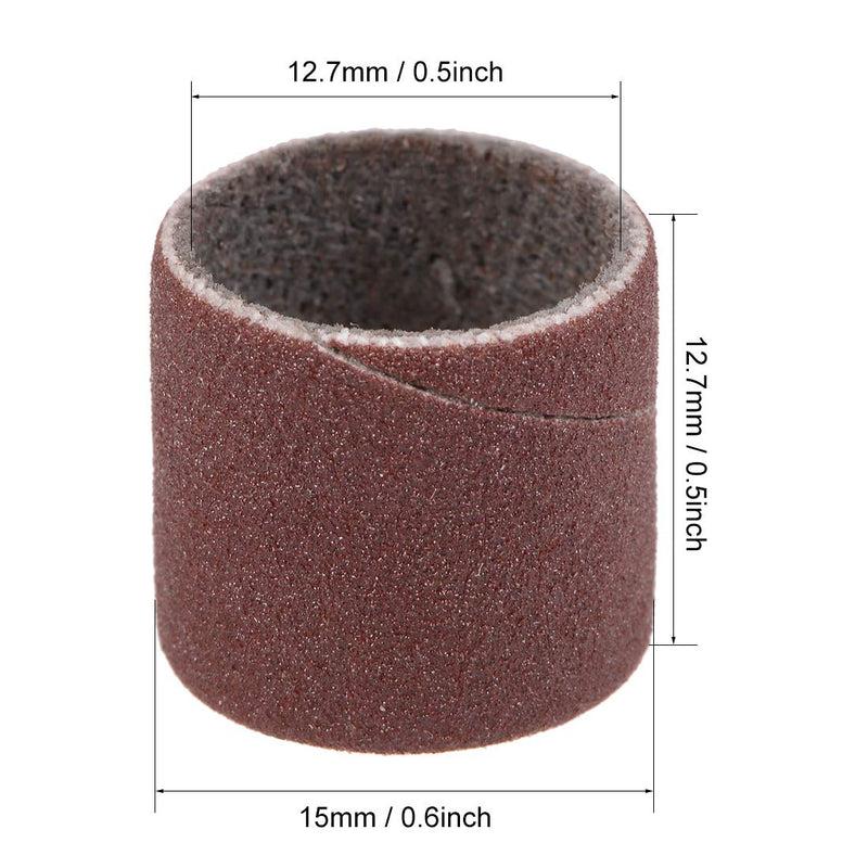  [AUSTRALIA] - uxcell 1/2 Inch x 1/2 Inch Sanding Sleeves 320 Grits Sandpapers Band Drums 10 Pcs