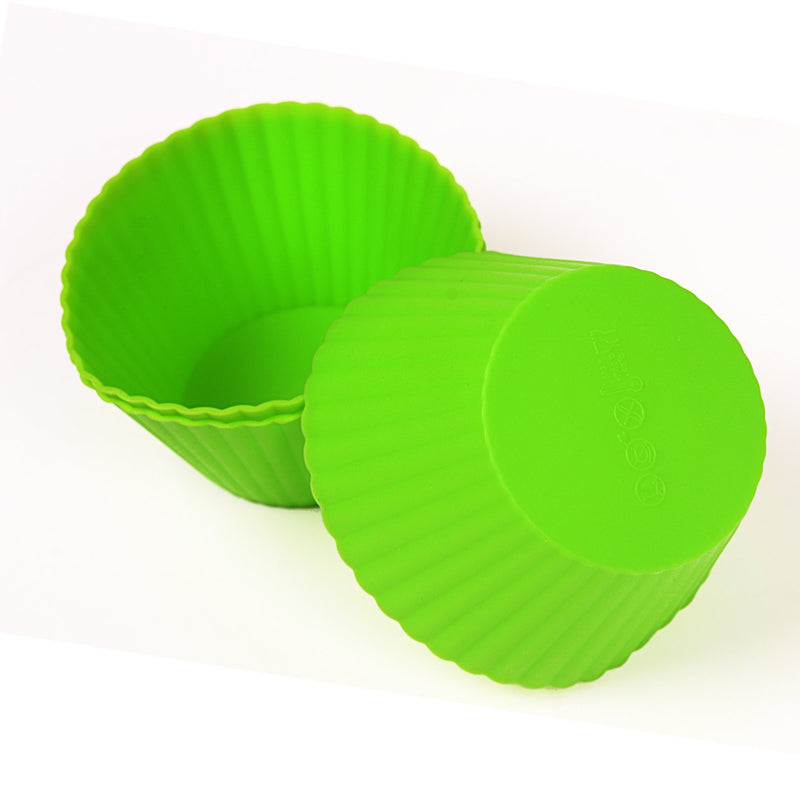  [AUSTRALIA] - Webake Silicone Baking Cups Reusable 3.5 Inch Jumbo Muffin Pan Cupcake Baking Mold Auto Cup Holder Liner 12 Pack Jumbo Cupcake